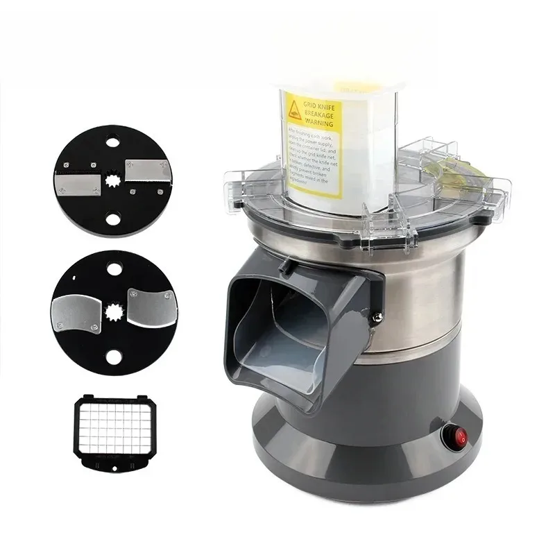 

【Best-selling】Commercial Multifunction Vegetable Chopper Slicer Shredder Automatic Potato Dicing/Shredding Machine Dicer Grinder