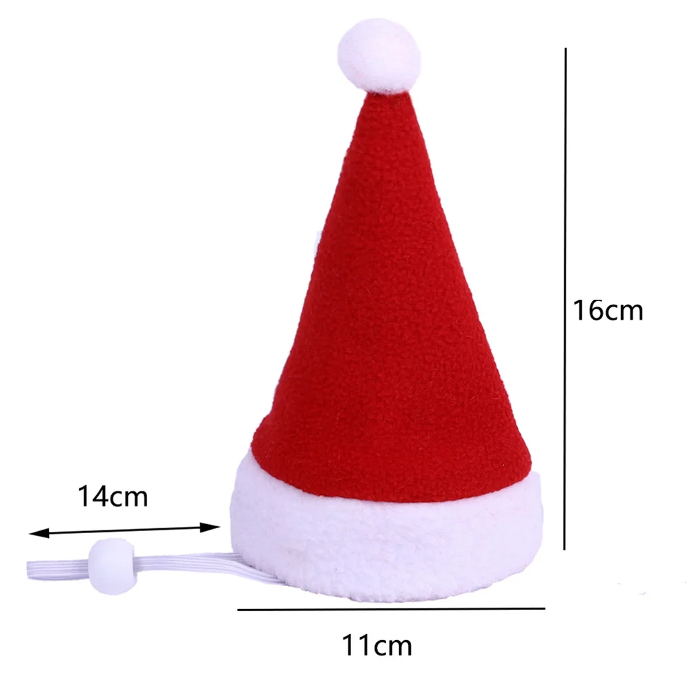 

3Pcs Pet Cape Hat Scarf Set Christmas Costume for Dogs Cats Holiday Party Outfit Cosplay Accessory Xmas Clothing Red