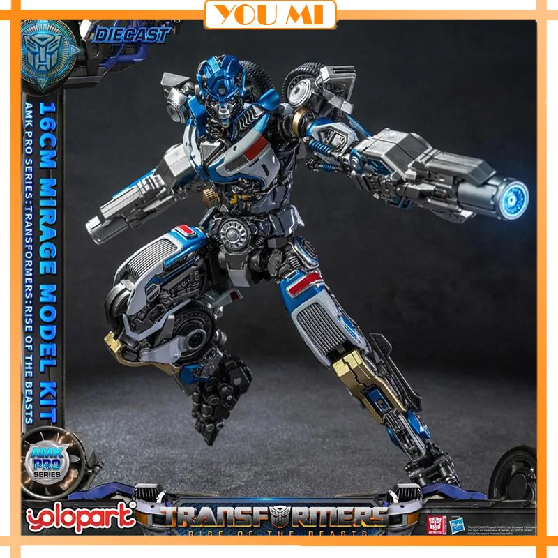 YOLOPARK Transformation AMK PRO Series Mirage Figures Toy TRANSFORMS : Rise of the Beasts 16cm Mirage Model Kit Kids Gift Custom