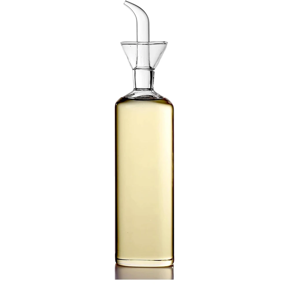 Glass Oil & Vinegar Dispenser - High Borosilicate, Leak-Proof, Non-Drip Bottle for Olive Oil, Soy Sauce & Seasonings