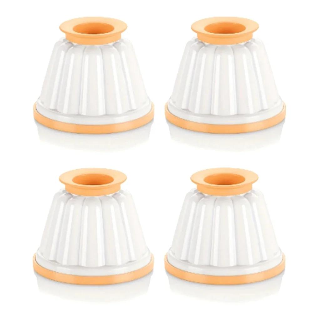 Paquete de 4 Moldes de Plástico para Pudín, Gelatina, Panna Cotta, con Tapas, Moldes para Pudín, Vasos para Postre, Moldes para Chocolate y Natillas, Herramienta para Hornear