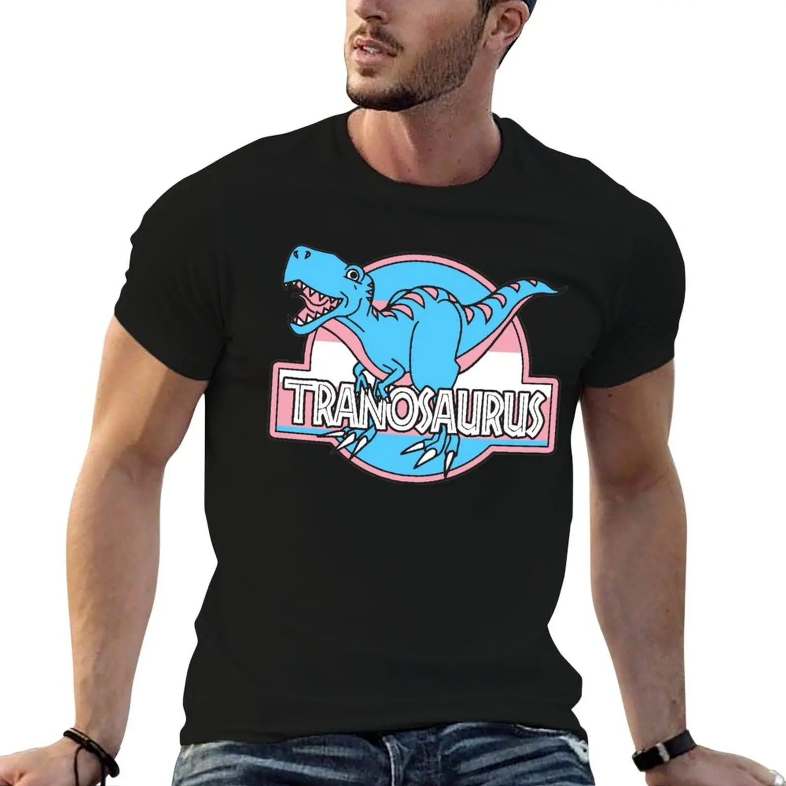 Tranosaurus - Transgender Pride Tyranosaurus T-Shirt Summer Festival T-Shirt