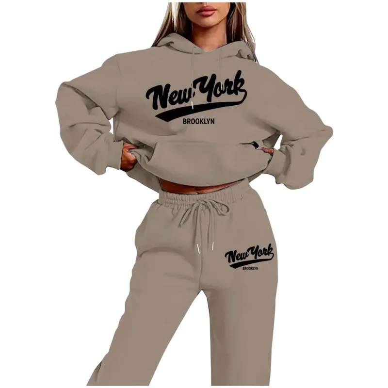 Daily Hot Sales Women Tracksuit Long Sleeve Fashion Women Clothing Sweatpants Pullover Sports Outdoor Casual warm Tracksuit suit