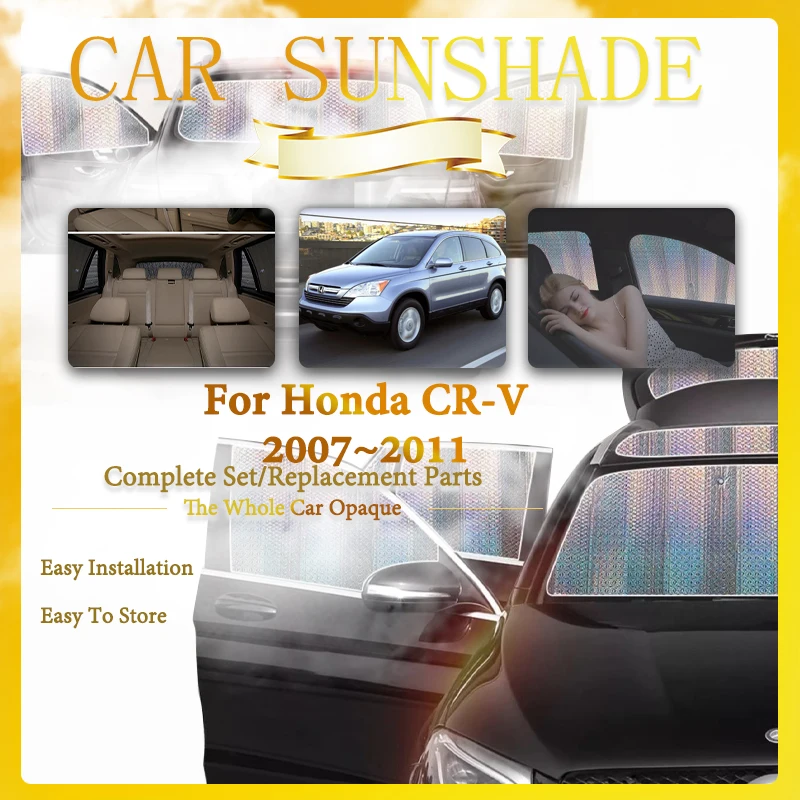 

For Honda CR-V CRV CR V RE1–RE5 RE7 MK3 2007~2011 Car Window Sunshade Pad Sun Coverage Windshields Window Cover Auto Accessories