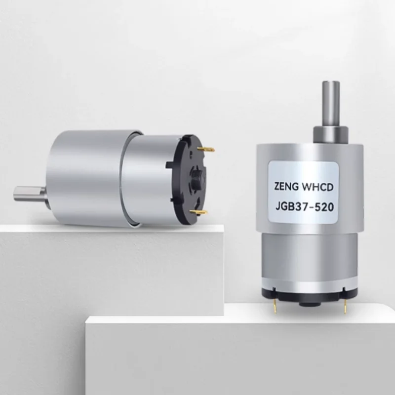 JGB37-520 High Torque Gear Box Electric Motor 12V/24V New Gearmotor 7/12/22/35/45/66/107/200/300/600/960rpm