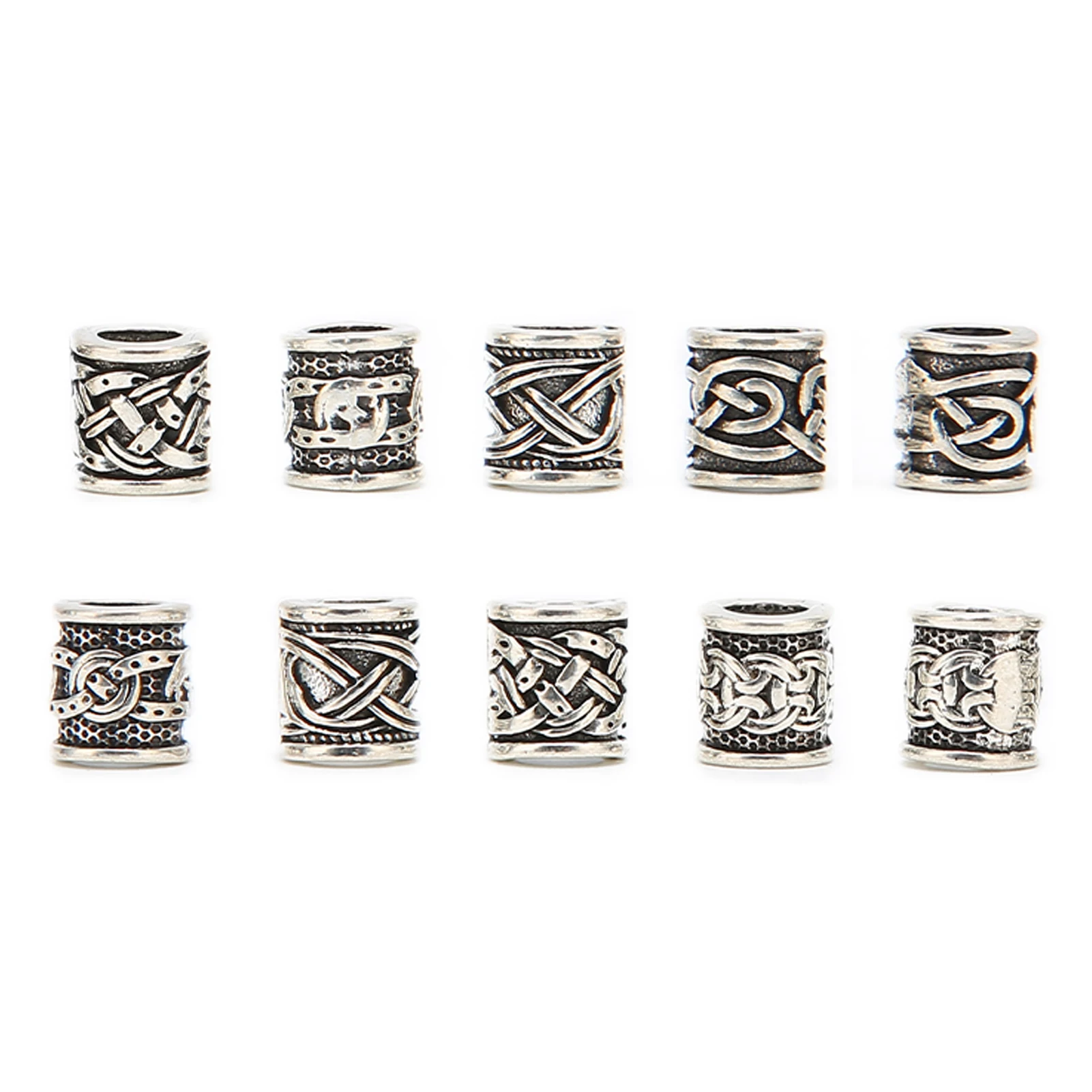 Viking Beard Beads Alloy Antique Norse Dreadlock Beads for Beard Hair  Bracelet Necklace Antique Norse Dreadlock Beads