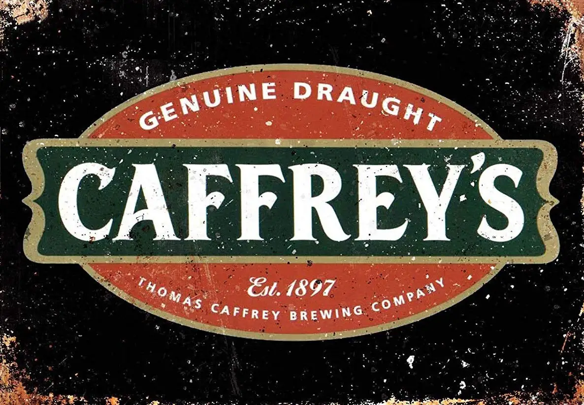 NDTS Caffrey'S Irish Ale Beer Vintage Tin Sign Metal Decor Metal Sign Wall Metal Tin Sign 8X12 Inches