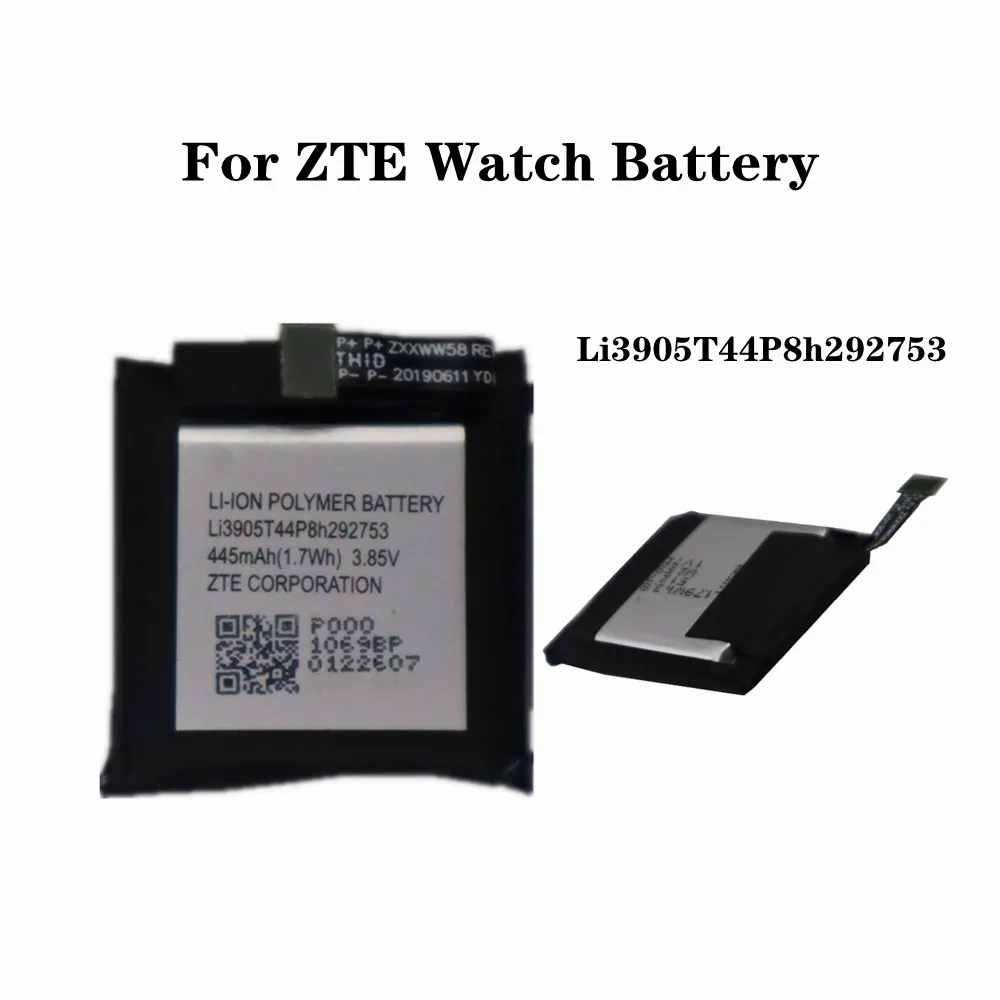 

New Li3905T44P8h292753 Replacement Watch Battery For ZTE Smart Watch 445mAh High Quality Battery