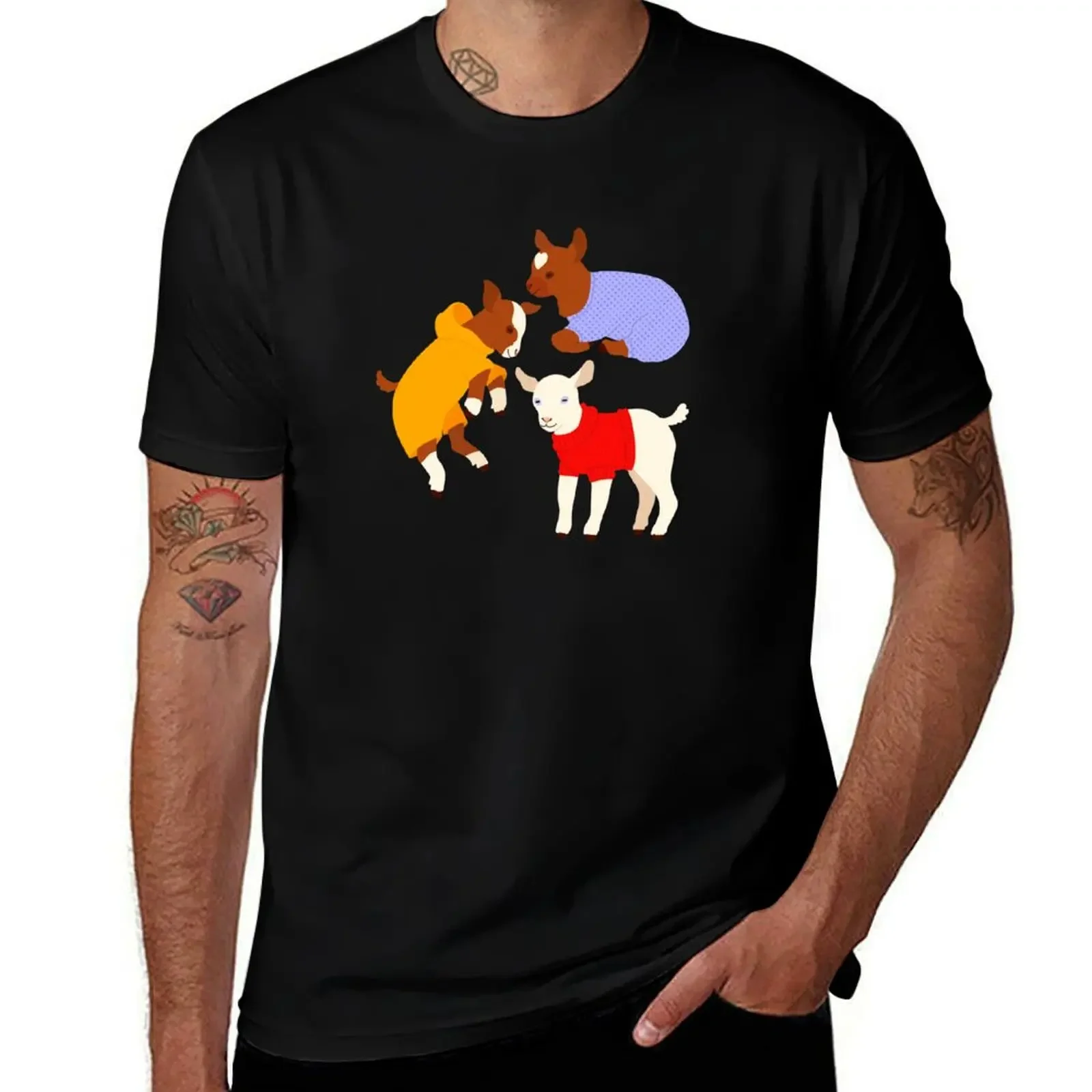 

Goats in Clothes T-Shirt anime anime tshirt aesthetic clothes workout shirts for men