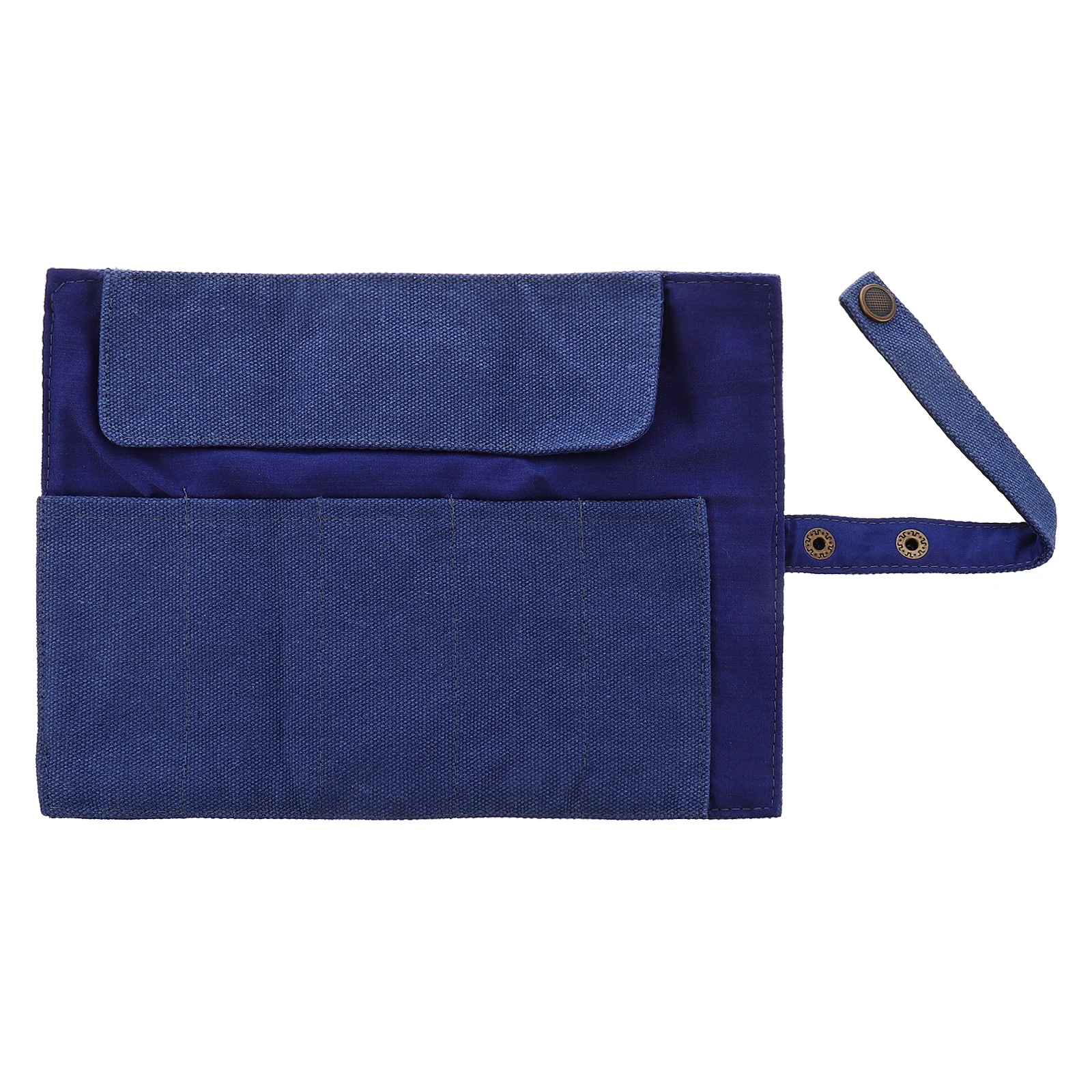 

Wristband Watch Pouch Bag Organizer Blue Canvas Carry Compatible with