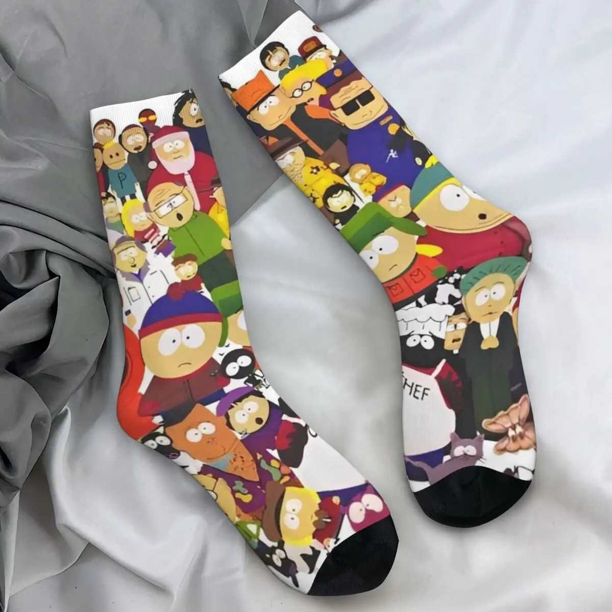 

South-Parks Character Socks Winter American Animated Television Stockings Unisex Men High Quality Socks Cycling Anti Sweat Socks