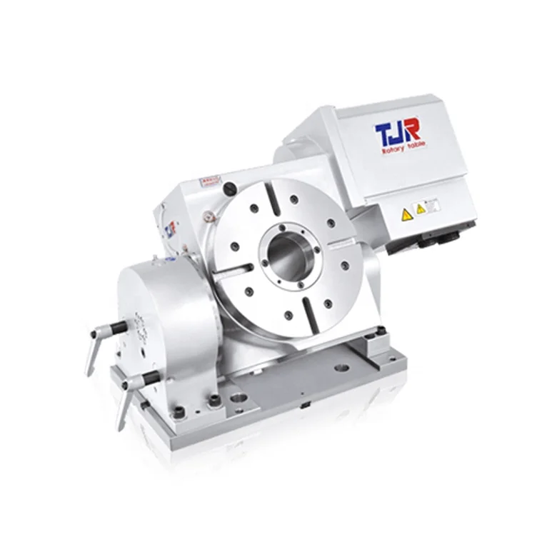 Horizontal 5th axis tjr cnc rotary tables 5 axis milling rotary table machine MTHR-255 manual tilt rotary tables