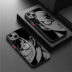 One Anime P-Piece Phone Case for iPhone 14 15 16 Pro Max Plus 12 13 11 Pro Max SE 7 8 XR XS 12 Mini Matte Soft