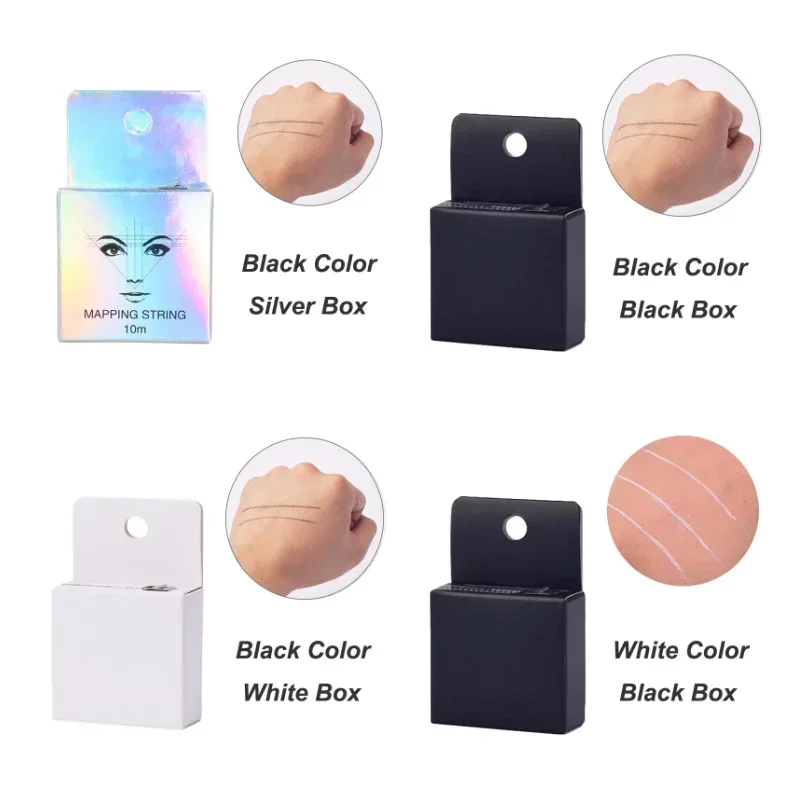 

2 шт., микроблейдинг, картонная струна 10 м, предварительно обработанный маркер для бровей, нить для перманентного макияжа, инструмент для бровей, татуировки, принадлежности для аксессуаров PMU