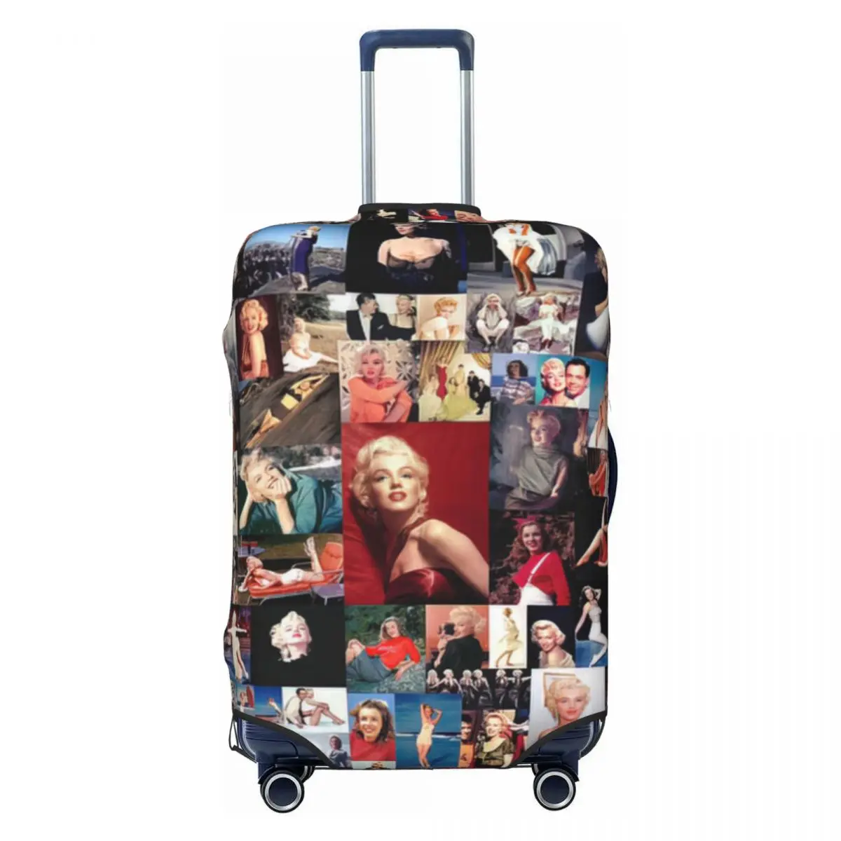 Fundas protectoras antipolvo para equipaje con estampado de Collage Marilyn Monroe, cubierta elástica impermeable para maleta de 18 a 32 pulgadas, accesorios de viaje