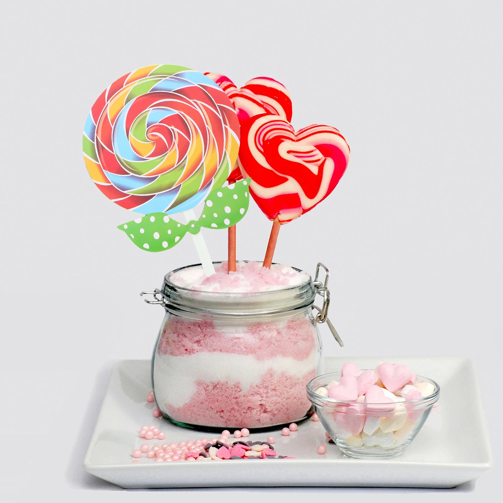 

2Pcs Lollipop Prop Realistic Appearance Large Simulation Lollipop for Wedding Photography Party Decoration Unique Festive Photo