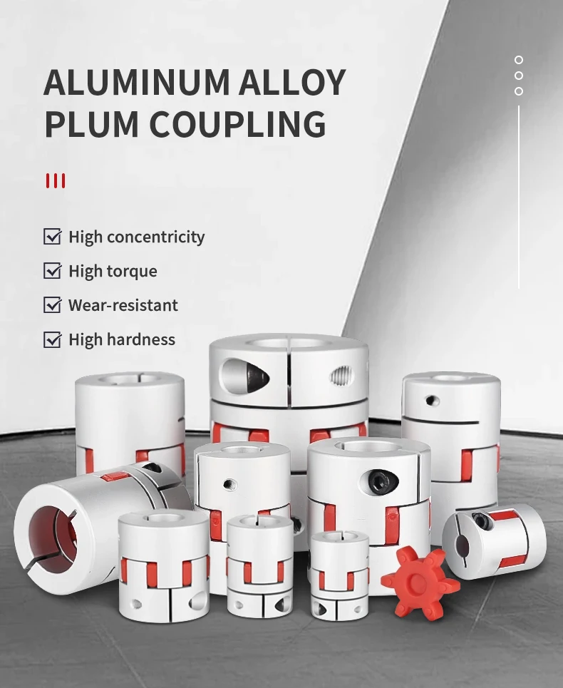 D80L90 Kupplung Aluminium Pflaume Flexible Wellenkupplung Motorstecker Innenloch 16 17 18 20 22 24 25 30 32 35 38 40 42 45 mm – Detail 1