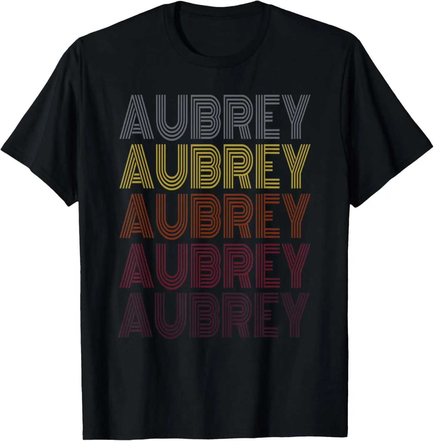 

Aubrey First Name Aubrey Retro Vintage Style 70s 80s Party T-Shirt