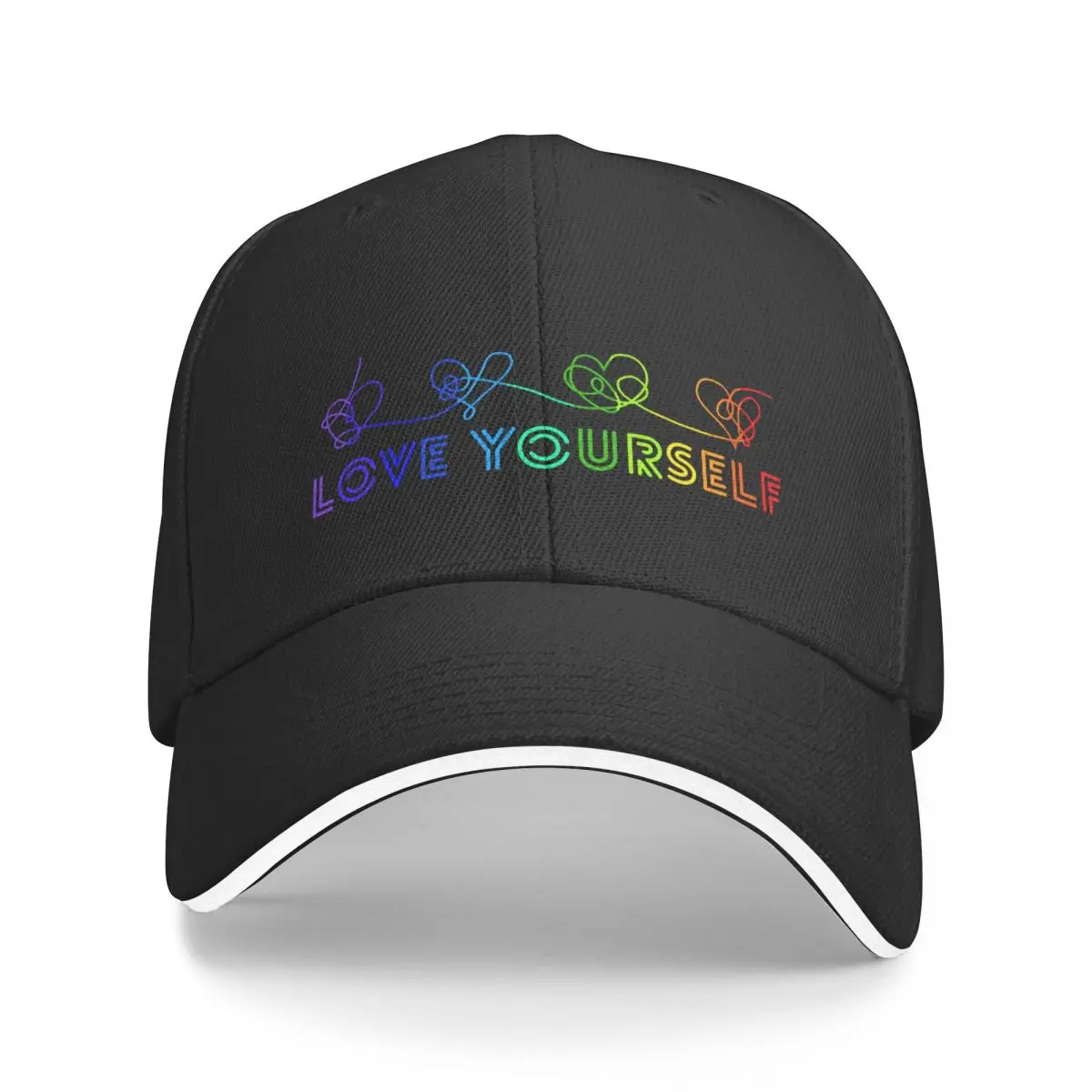 

Love yourself tear rainbow Baseball Cap Fashion Beach hiking hat Golf Cap Boy Child Women's