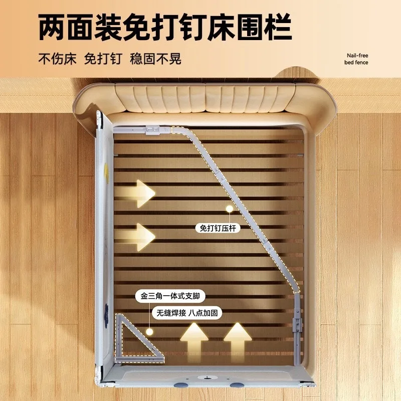 bed guardrail baby anti-drop anti-drop baby children baffle lifting two sides nail-free bed fence crib