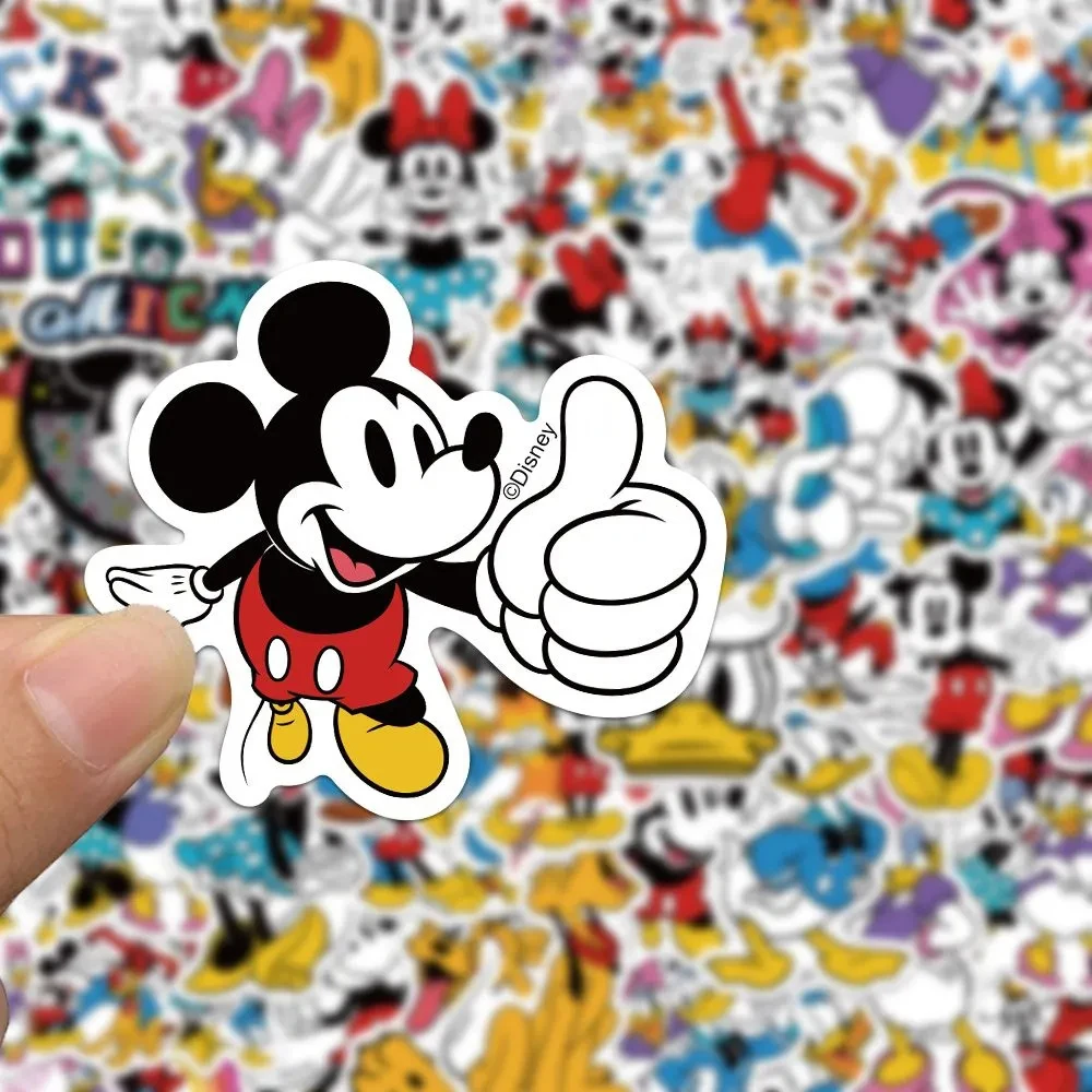 

10/30/50pcs Mix Kawaii Disney Minnie Mouse Stickers Donald Cute Duck Cartoon Sticker Laptop Suitcase Luggage Phone Decals Toys