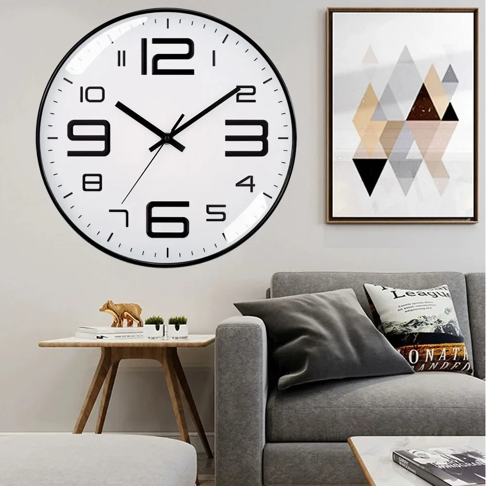 8 inch simple Modern clock wall clock living room art net red silent clock Fashion light personality decorated study livingroon