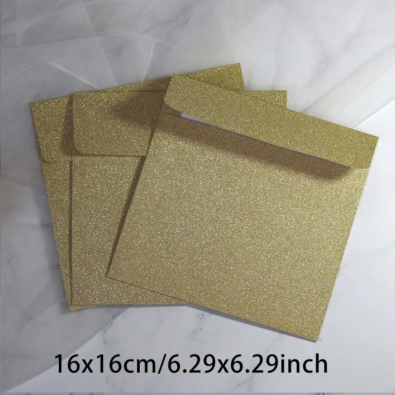 Paper 50pcs/lot Invitations Business Stationery Wedding Envelopes Small Giftbox Postcard Supplies Letters Message for Envelope