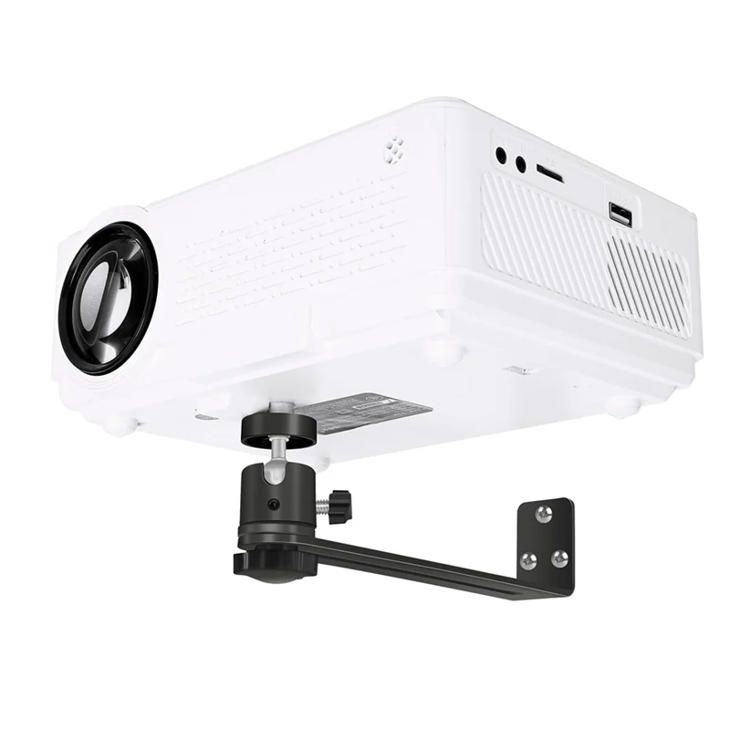 Для XGIMI JMGO Dangbei, совместимый портативный кронштейн для проектора 360° °   Вращающийся универсальный настенный держатель для проектора, винт 1/4 дюйма