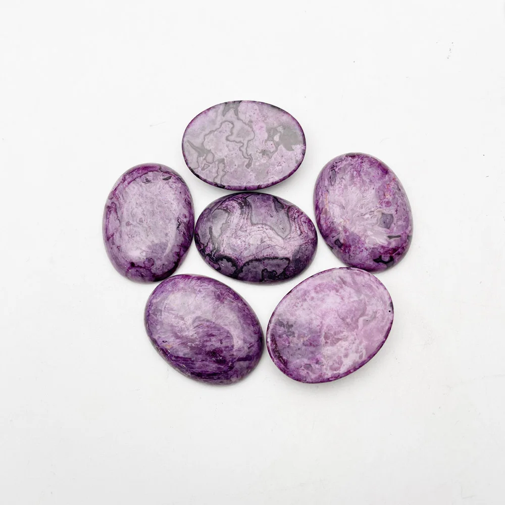 Fashion natural stone Rose agates beads for Jewelry making cabochon 30x40MM 6pcs no hloe charm ring accessories wholesale