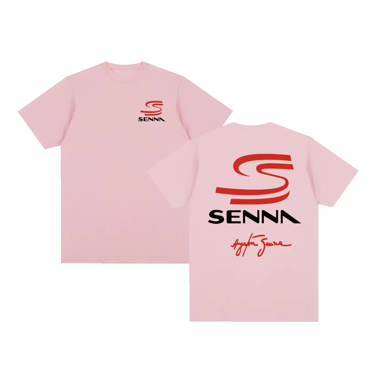 2026 Neues Cooles Ayrton Senna Vintage T-Shirt Rennsport Brasilianisches Motiv Atmungsaktive Baumwolle Herren T-Shirt Neues Tee T-Shirt W – Detail 4