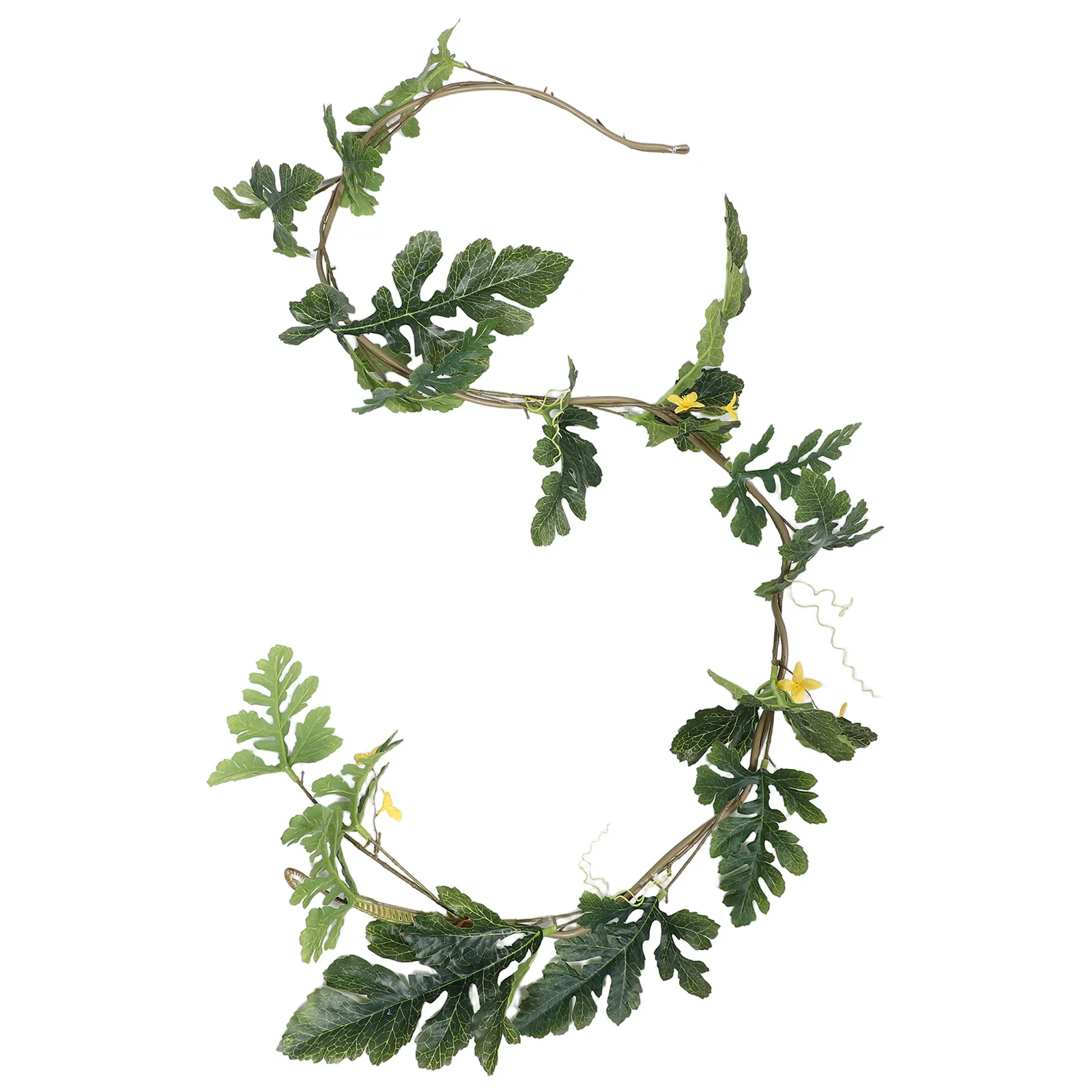 

Artificial Watermelon Vines Fake Plant Leaves Indoor Outdoor Hanging Greenery Garland Ceiling Vines Decor Room Party Garden