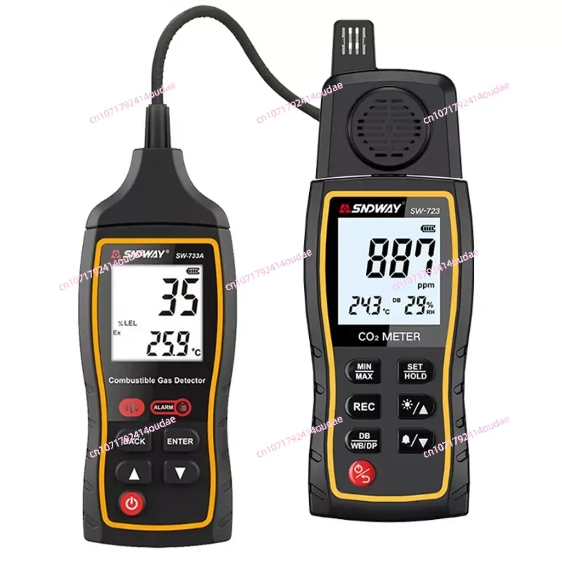 Gas Detector Digital Meter Carbon Dioxide CO2 Flammable Ex Halogen Professional Analyzer Leak SW-743A/723/733A