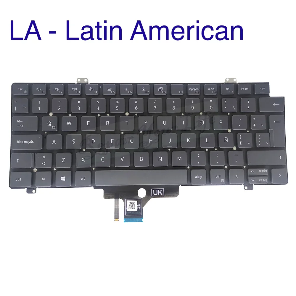 CS Latin Brazil Backlit Keyboard For Dell Latitude 7310 7420 7520 2-IN-1 P136G P137G P110F Czech Slovakia 04232K 0K5XT4 033M1R