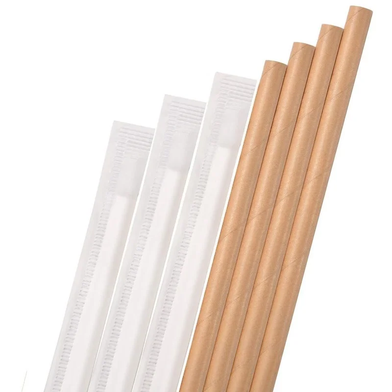 100 Color Disposable Paper Straw Degradable Environmental Protection Drink Straw Party Supplies