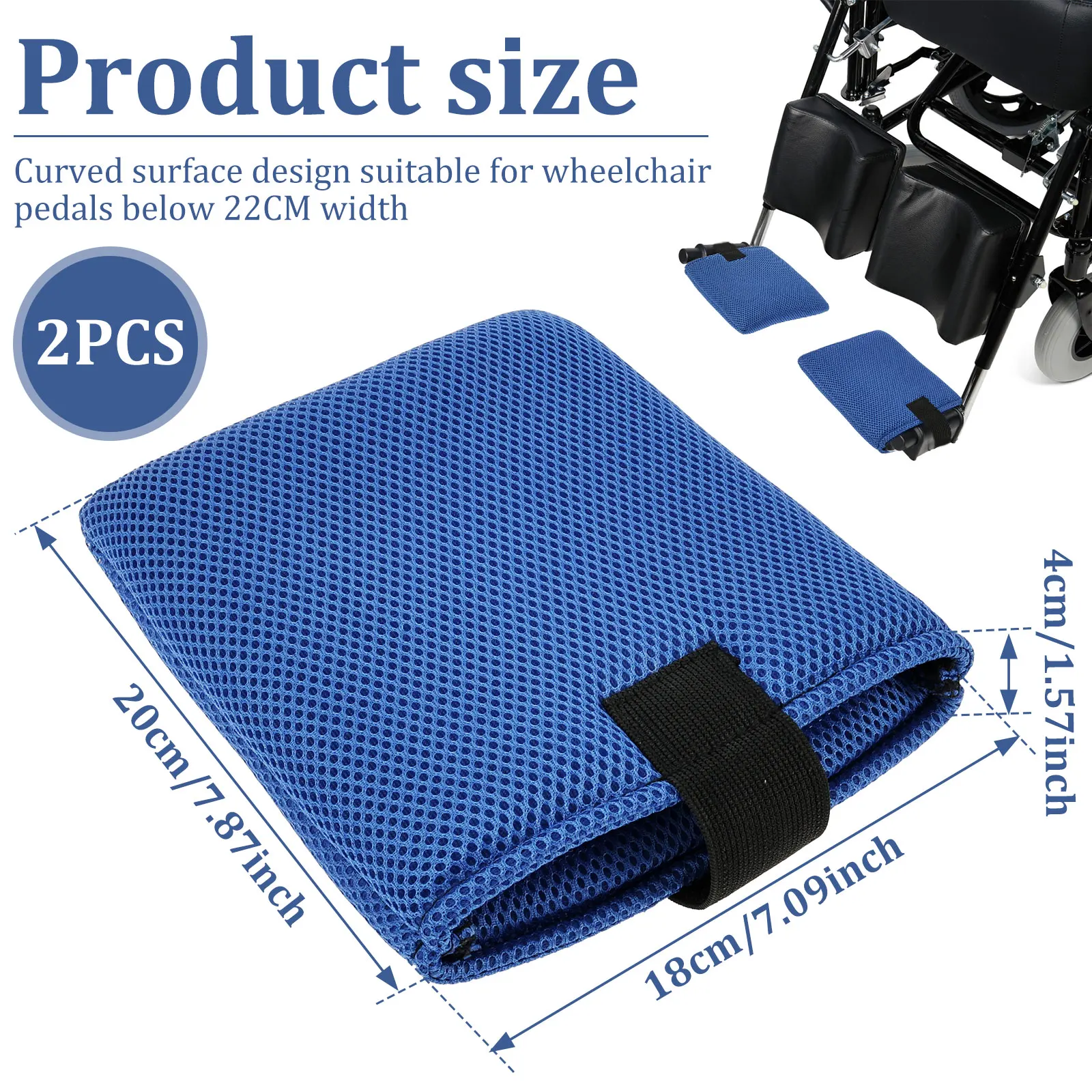 1 زوج كرسي متحرك مسند القدمين منصات مسند القدم وسادة الساق الراحة وسادة حماية القدم منصات لمنع خدوش القدم