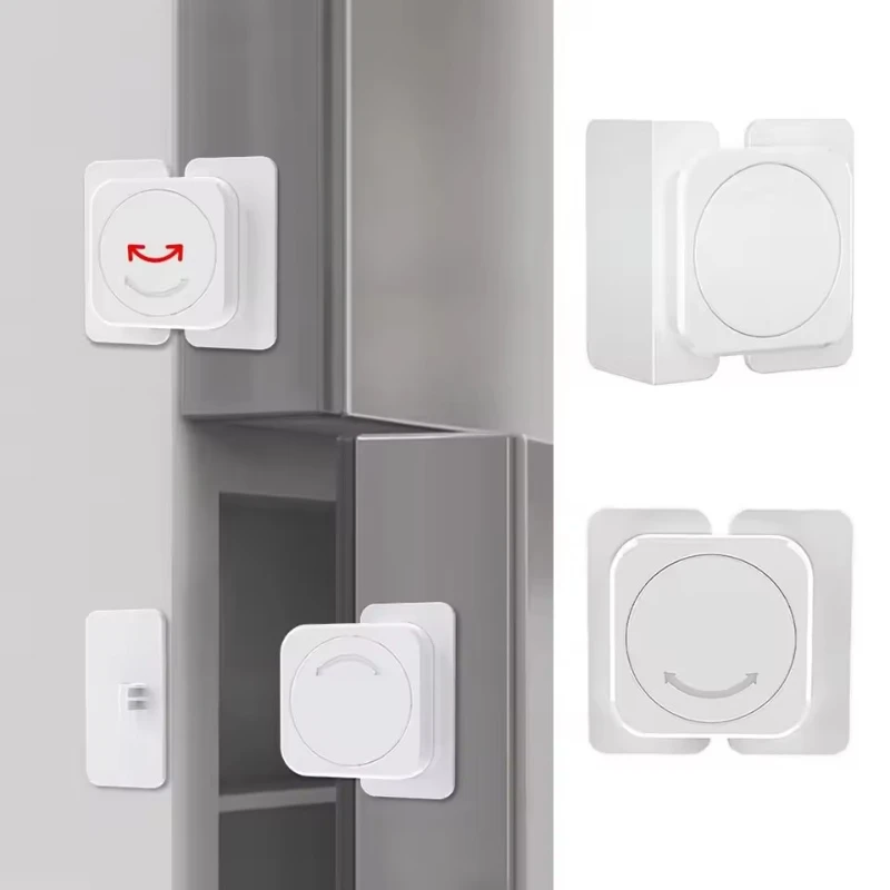 1/2/4Pcs Child Safety Home Refrigerator Lock Baby Anti Open Fridge Door Locks Multifunctional Buckle Toddler Kids Protect