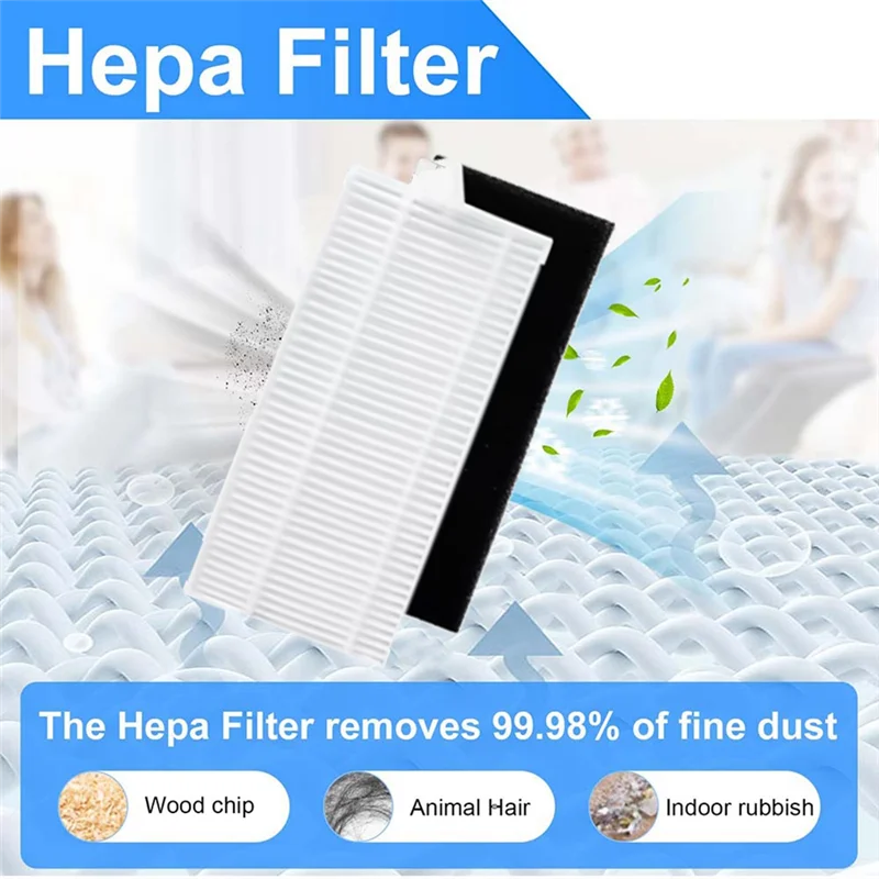 Filtro de 12 Uds para Lenovo E2/E2 Pro, accesorios para aspiradoras, eficiencia de limpieza mejorada, accesorios esenciales para aspiradoras