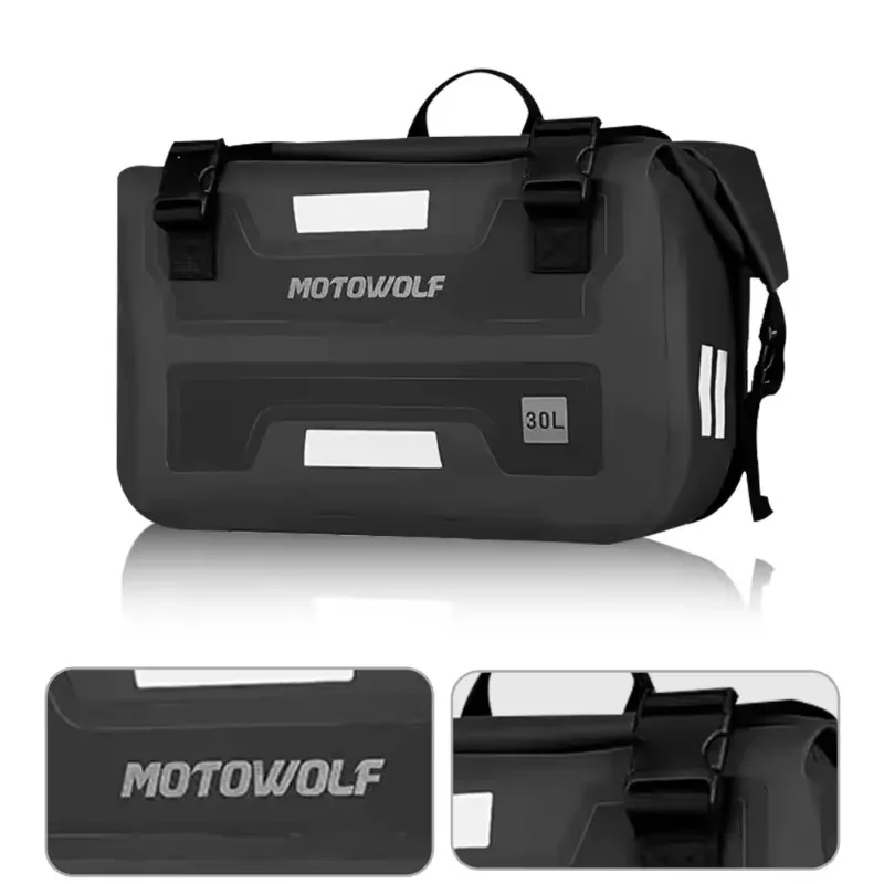 Motorcycle Outdoor Long-Distance Riding Large Capacity Side Bag Side Storage Waterproof Saddle Bag Back Seat Storage Bag SideBag