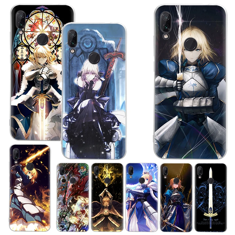 Fate Zero Stay Night Saber Print Soft Case for Xiaomi Mi 13 12 11 10 Lite 12T 11T 10T 9T Pro Phone Shell 9 8 11i 12X 6X 5X Patte