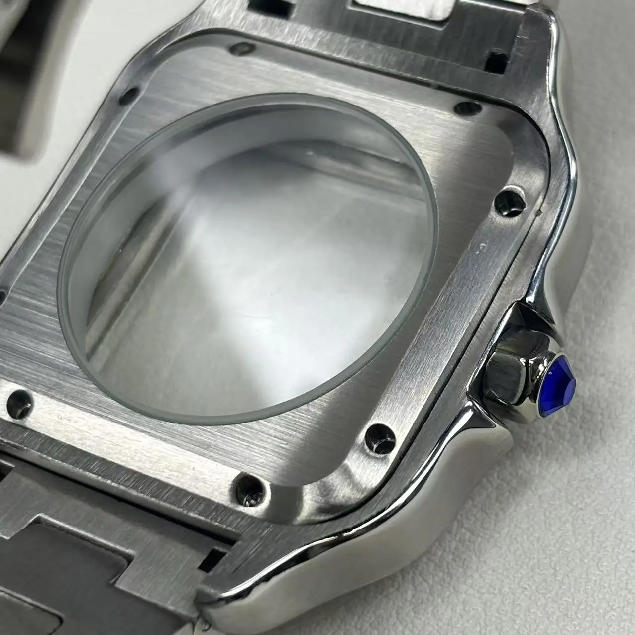 38 مللي متر NH35 ساعة حافظة ساعات رجالية الفولاذ المقاوم للصدأ حزام الساعات صالح NH34 NH35 NH36 حركة NH35 #4