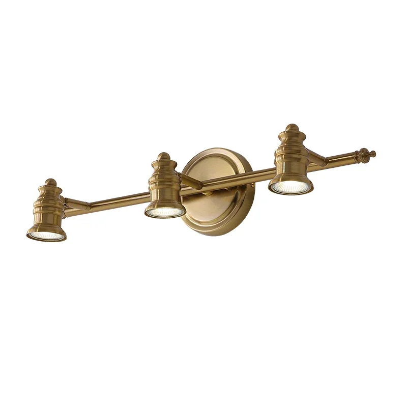 Lampu cermin LED kamar mandi A9L Amerika, lampu kabinet cermin tahan air, lampu dinding kamar mandi retro