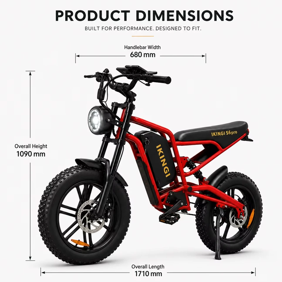 Full Suspension Electric Bike 1500W Peak, 60V 22Ah Long Range Battery, 7-Speed 35MPH Fat Tire Off-Road E-bike for Adults with LCD Display & Bright Headlight image 9