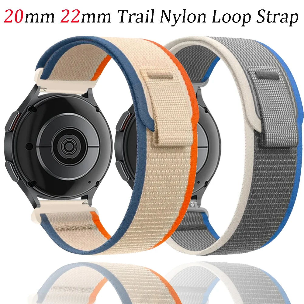 20 22mm Trail cinturino in nylon per Huawei Watch 5 GT6-5-4-3 GT6/5/3 Pro 46mm cinturino sportivo per Galaxy Watch 8 7 6 5 4 40 44mm cintura