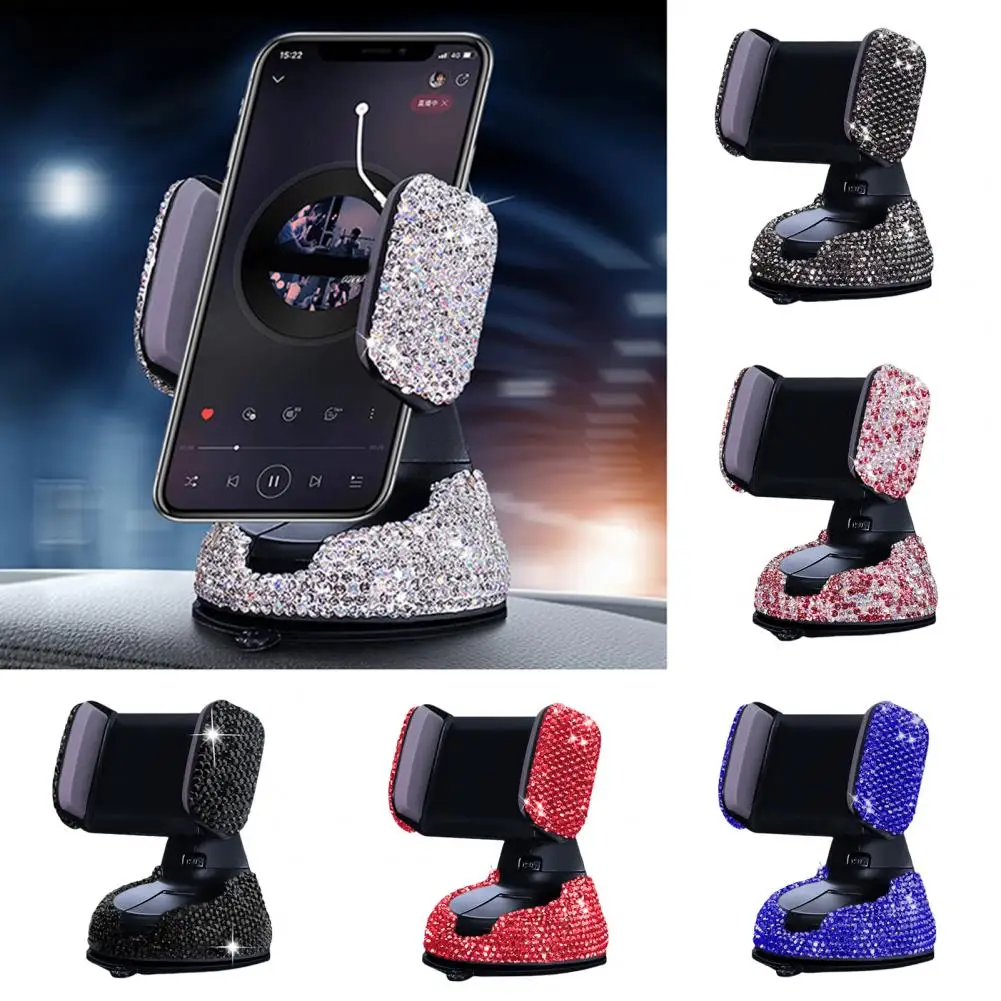 Phone Holder  Wear-resistant Universal Bling Car Stand Phone Holder  Exquisite Phone Mount