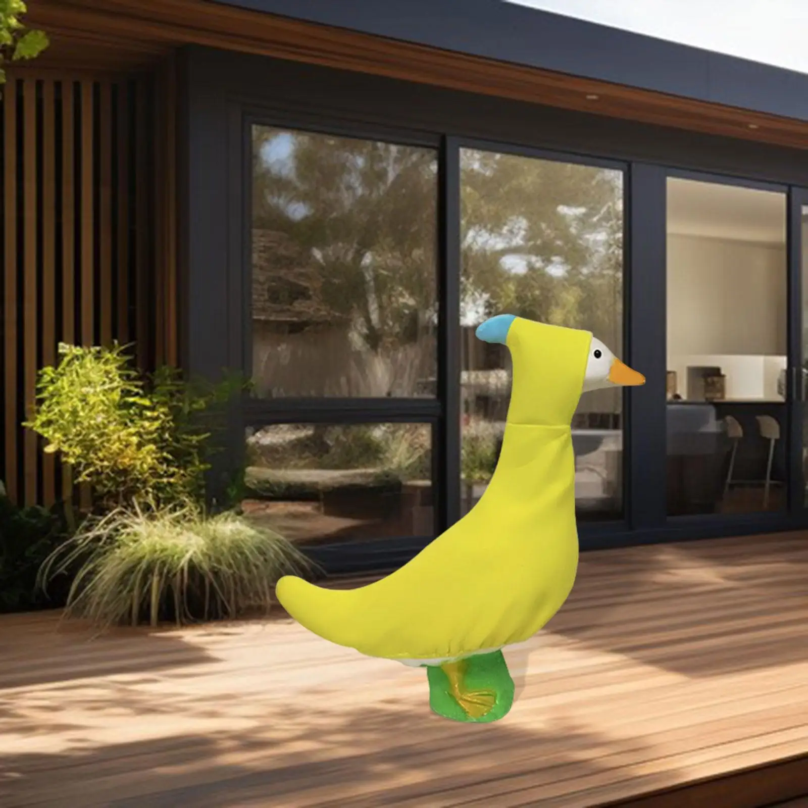 تمثال أوزة الشرفة، زينة ديكور موسمية لعيد الميلاد في الخريف #1