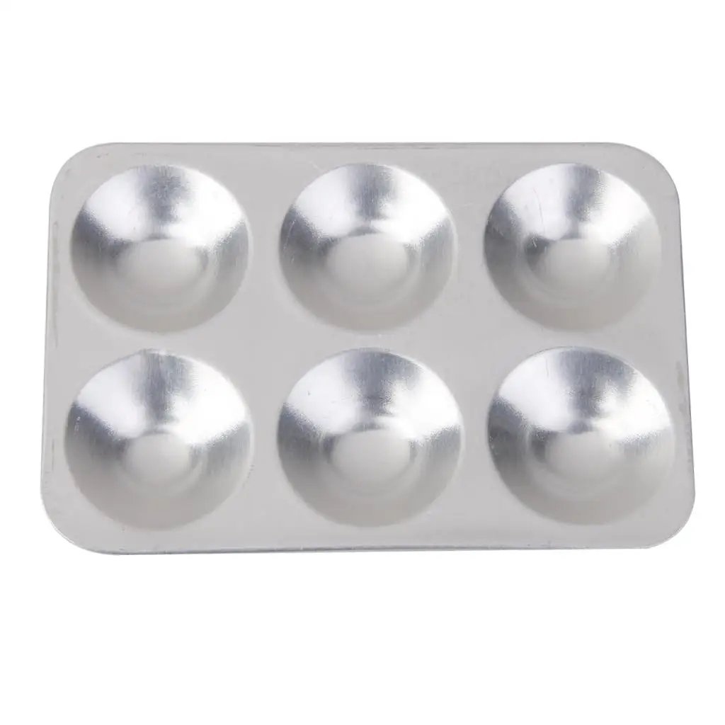 لوحة طلاء فضية معدنية بستة ألوان فنية لطلاء زيتي من الأكريليك بألوان مائية ومشاريع حرفية