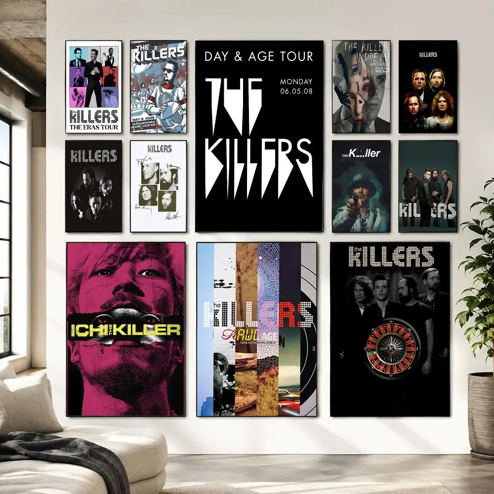Best Sale Band The K-Killers Poster Sticker Self Adhesive For Playroom Bedroom Hallway Home Wall Art Decor Perfect Gift