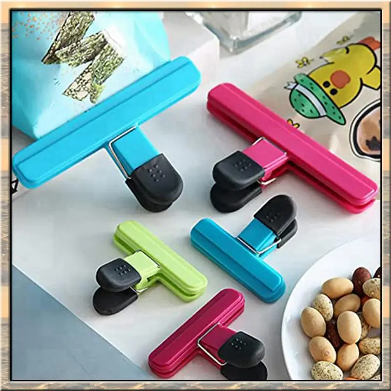 Apr.Food كليب البلاستيك الثقيلة محكم الختم المشبك كيس القهوة ختم حقيبة المشبك رقاقة البطاطس حقيبة المشبك