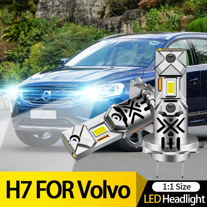 2x H7 Led Canbus No Error Headlight 360 ° H18 Car Bulbs 12v 60w Diode Lamps High Power For Chevrolet Aveo Cruze Volvo XC60 XC90