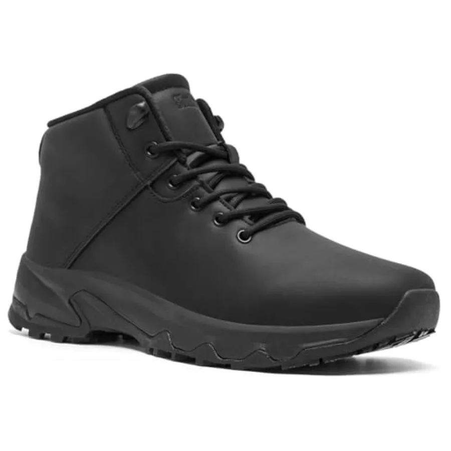 

SHULOOK Non Slip Work Boots for Men Slip Resistant Shoes Waterproof Food Service Chef Kitchen Restaurant Working Boots Casual L